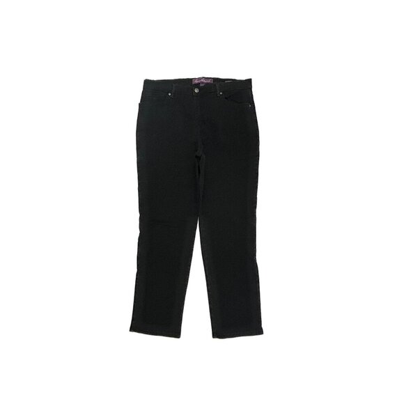 Gloria Vanderbilt Amanda Straight Leg Women's size 12P Black Denim jeans - Picture 1 of 4